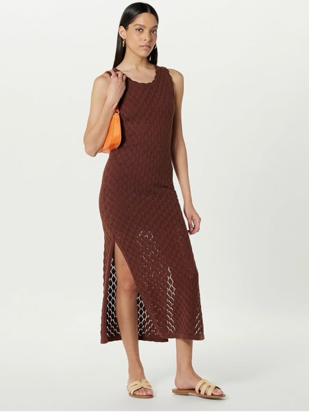 The Drop Ritu Crochet Maxi Dress NWT